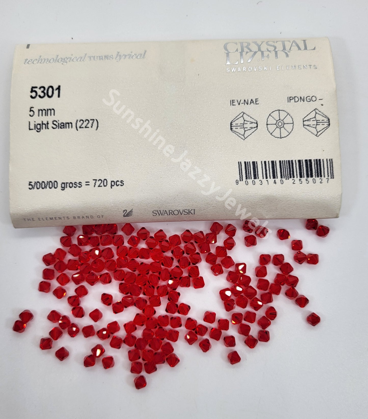 #5301 - Factory Pack Swarovski Crystal 5mm Bicone Beads