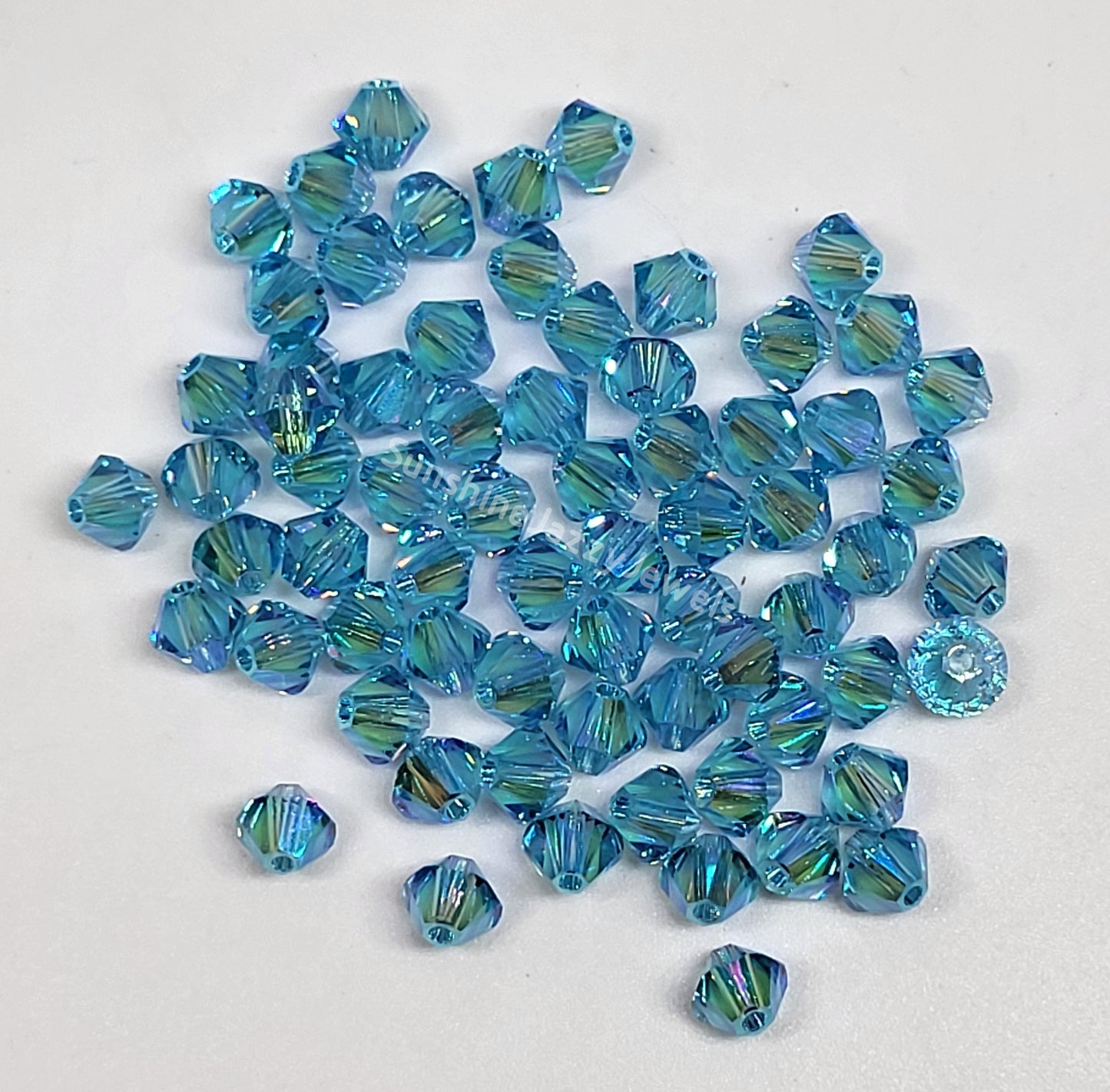 #5328 - Swarovski Crystal Shimmer 2X Bicones Beads