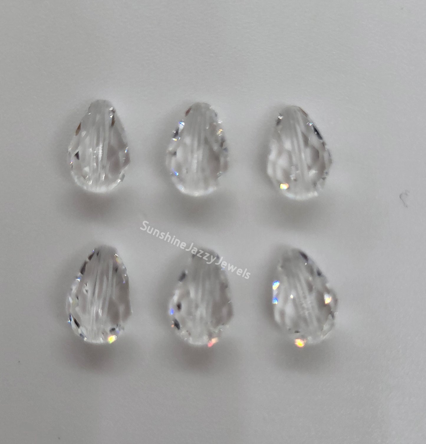 #5500 - Swarovski Crystal 9x6mm Colored Teardrop Beads