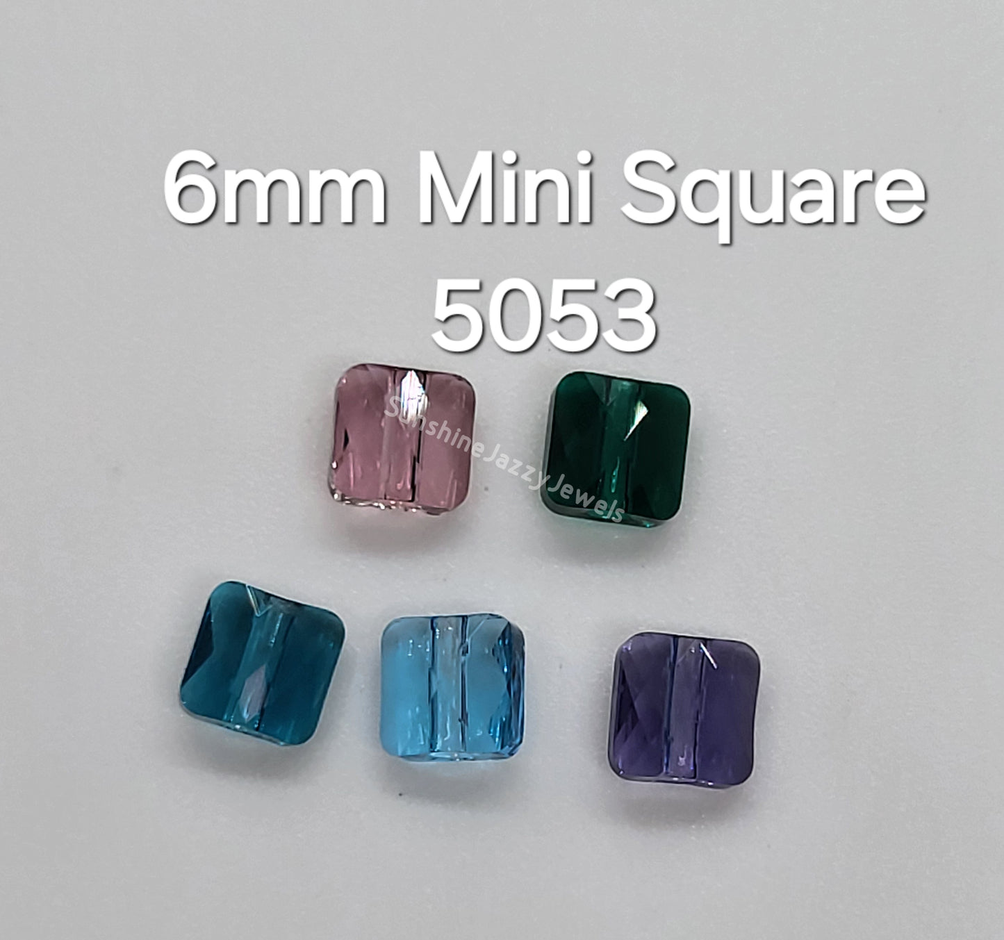 #5053 - Swarovski Crystal 6mm Mini Square Beads