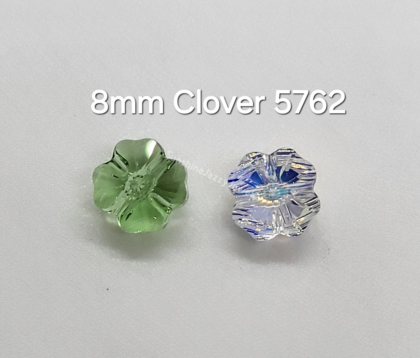 #5752 - Swarovski Crystal 8mm Clover Beads