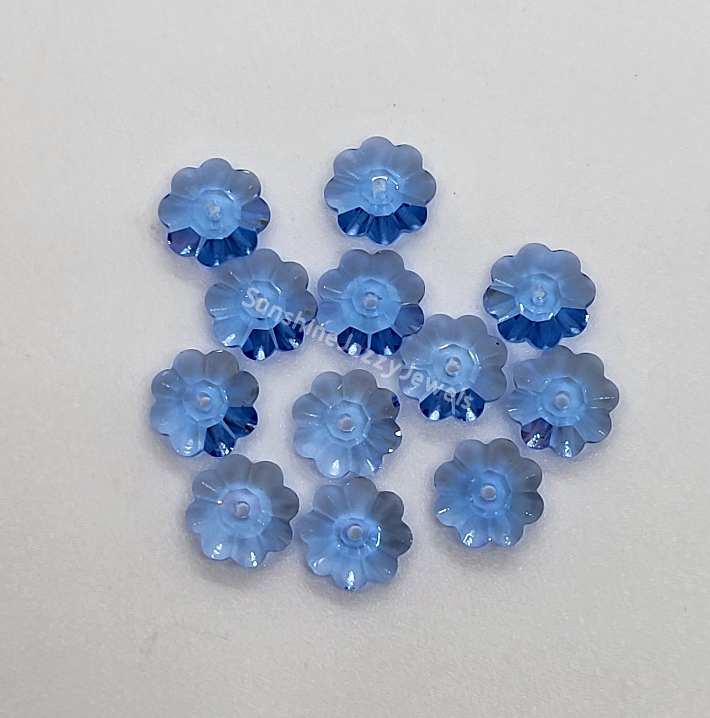 #3700 - Swarovski Crystal 8mm Margarita Beads; Sew On Button