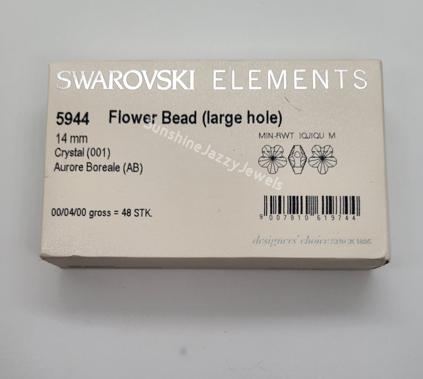 #5944 - Swarovski Crystal Large Hole Flower Beads