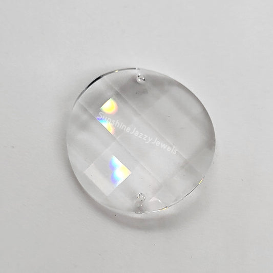 #8950 - Swarovski Crystal Clear 2 Hole Wavelet Prism