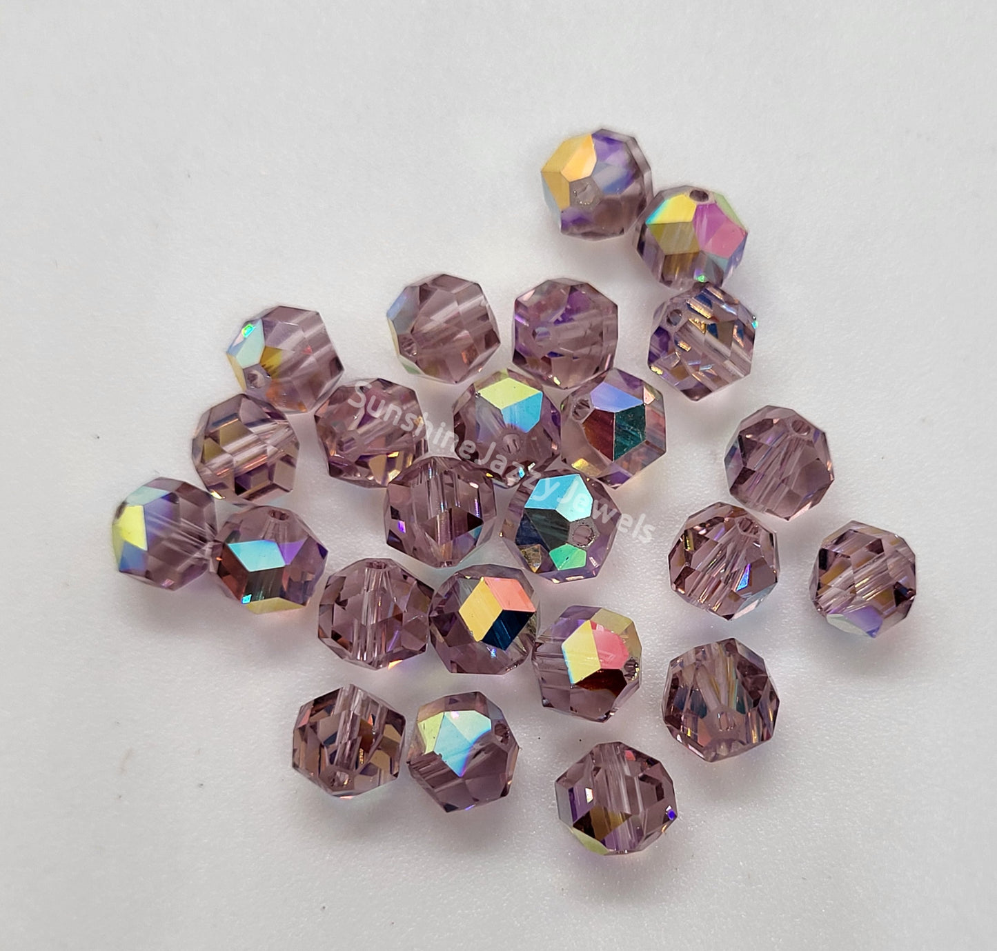 #5007 - Swarovski Crystal 6mm Rocky Cut Beads