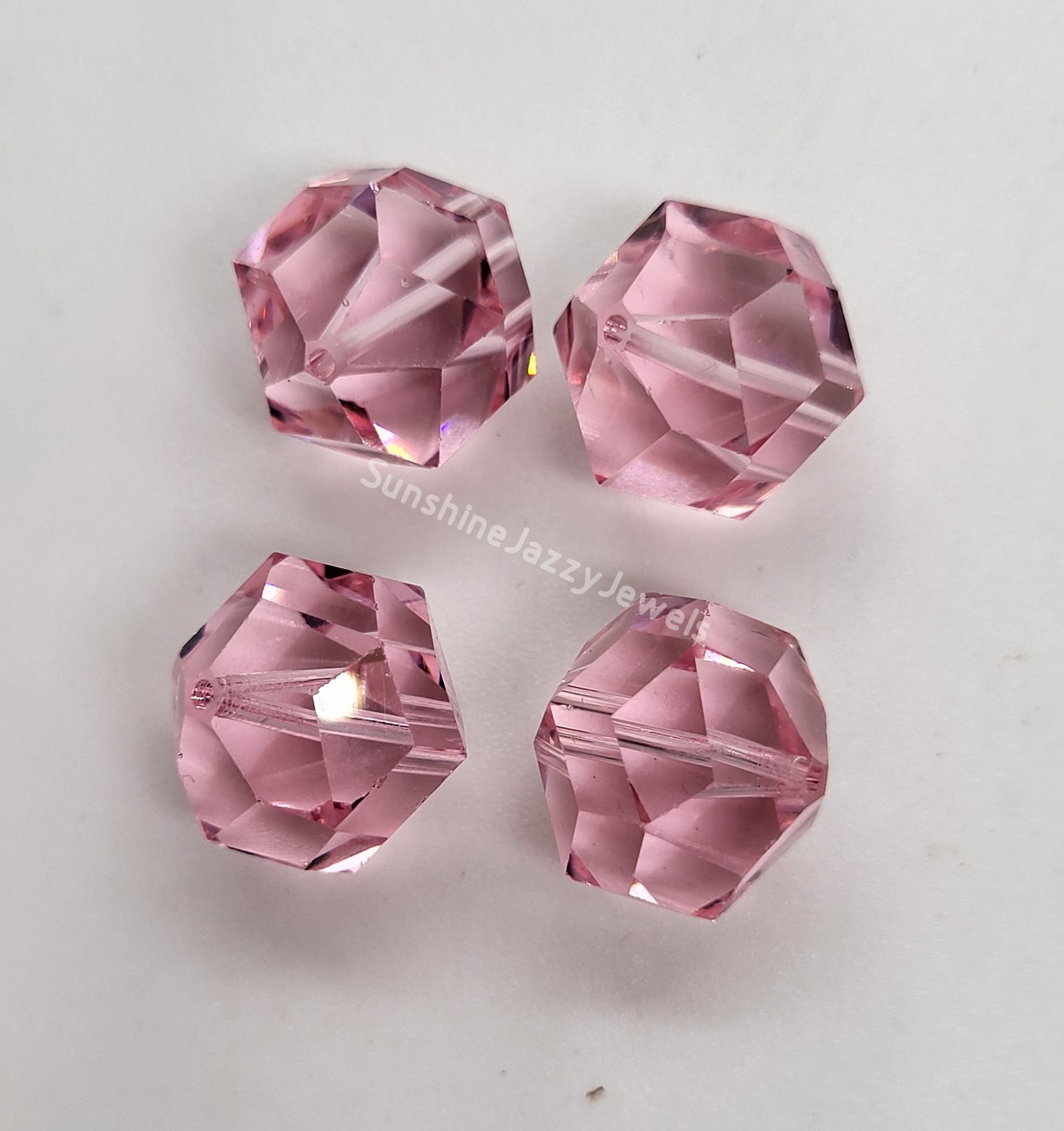 #5007 - Swarovski Crystal 14mm Rocky Cut Beads