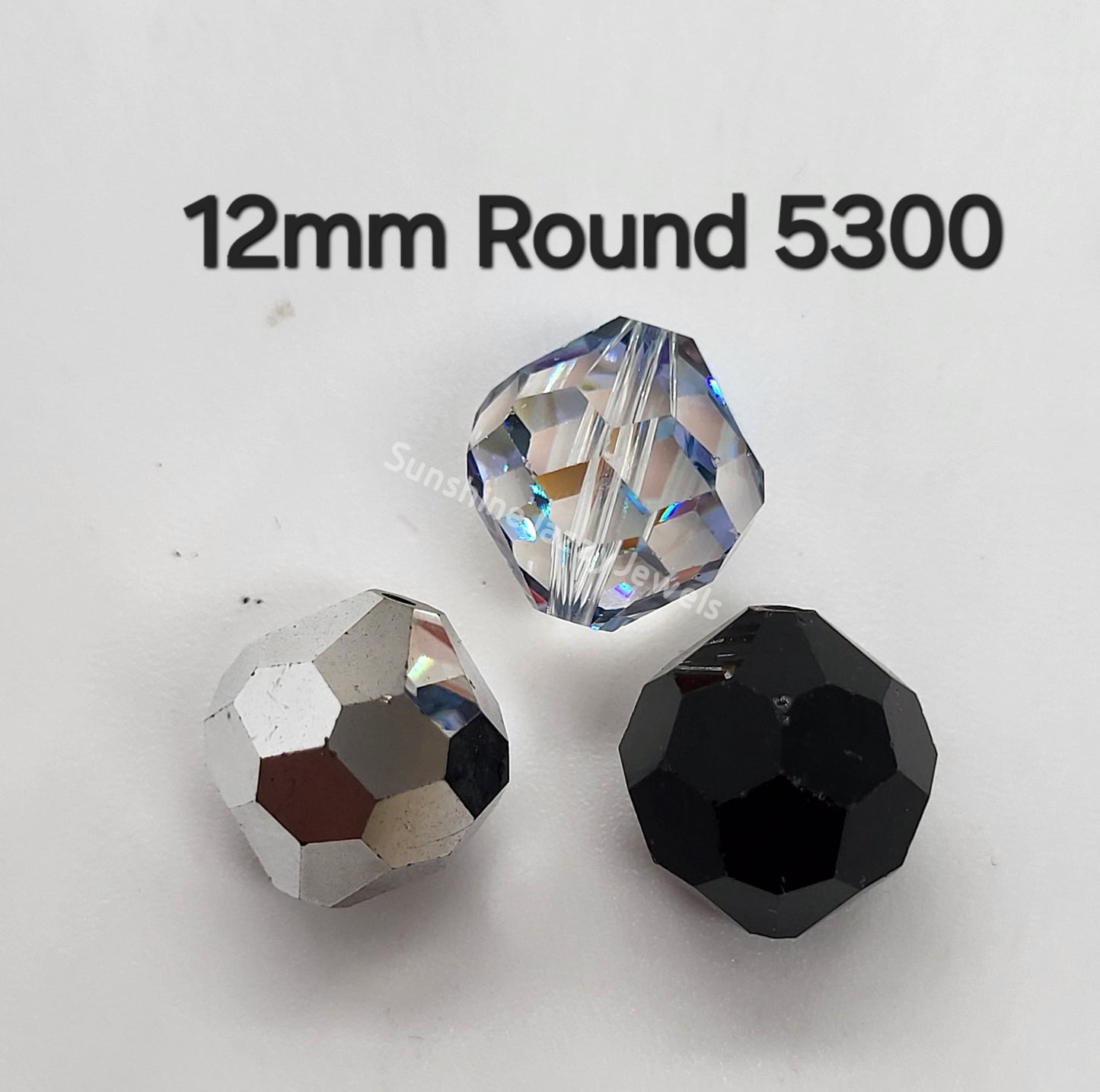 #5300 - Swarovski Crystal 12mm Round Beads