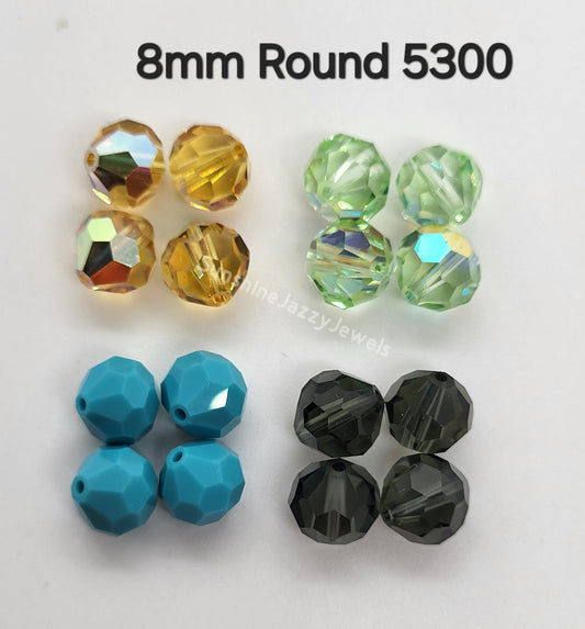 #5300 - Swarovski Crystal 8mm Round Beads