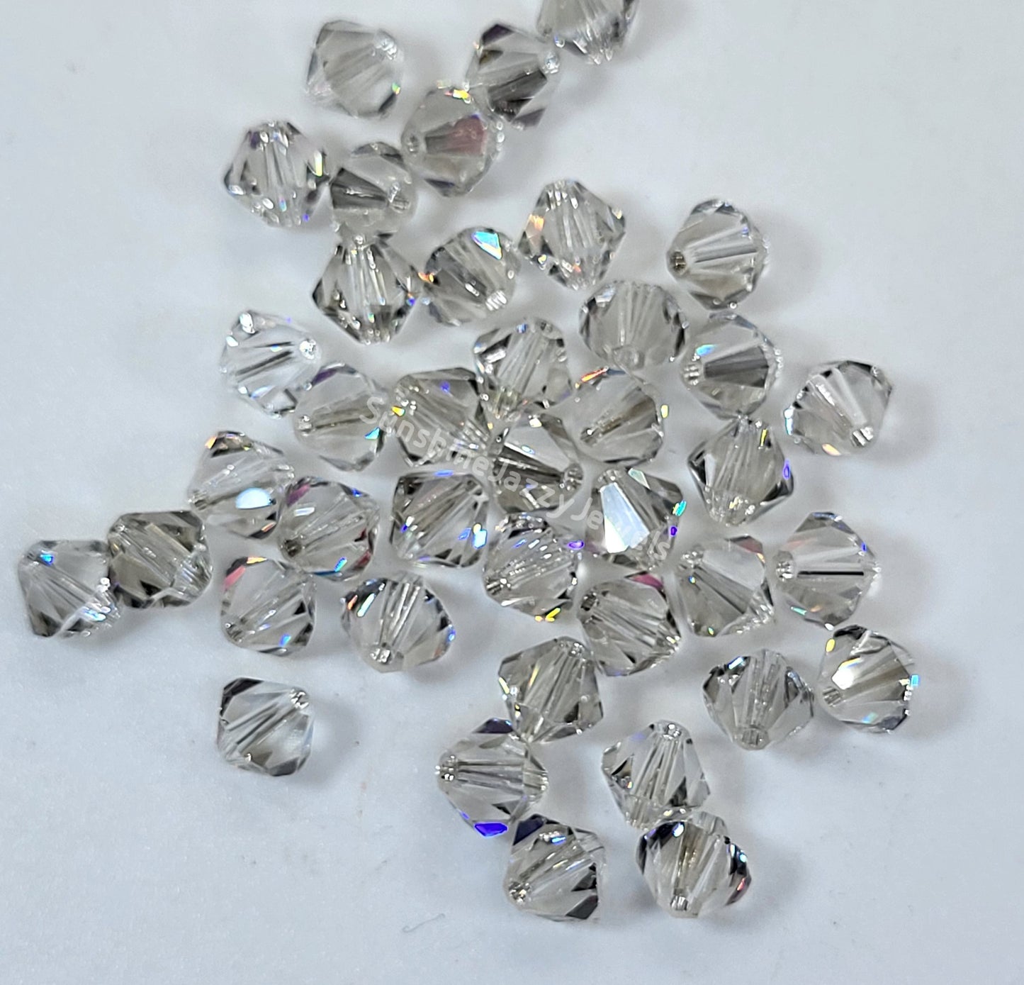 #5328 - Swarovski Crystal 6mm Bicone Beads; Crystal Effects