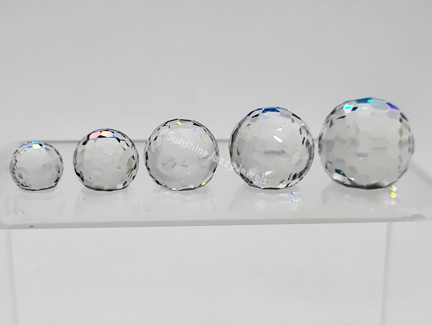 #4861 - Swarovski Crystal 3/4 Flat Disco Ball Fancy Stones