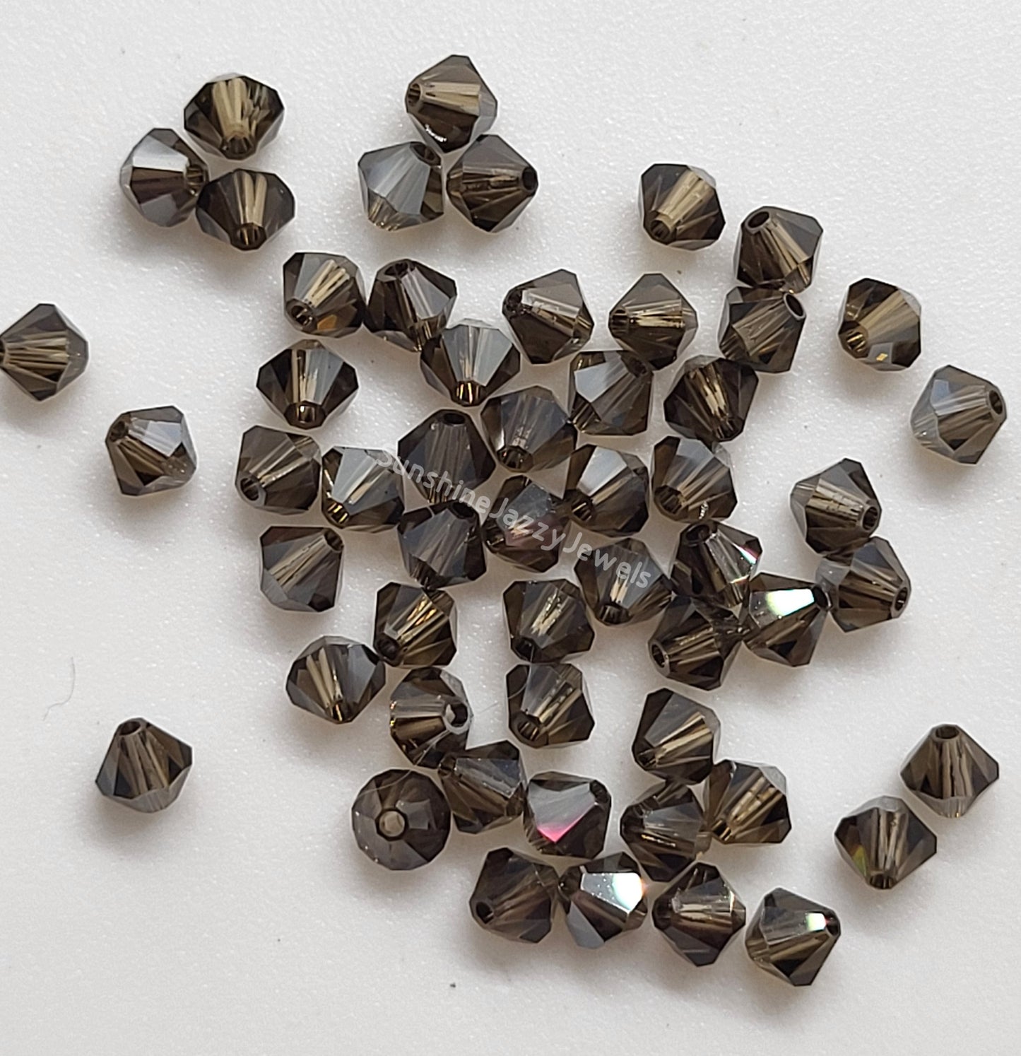 #5328 - Swarovski Crystal 4mm Bicones - Satin Effect