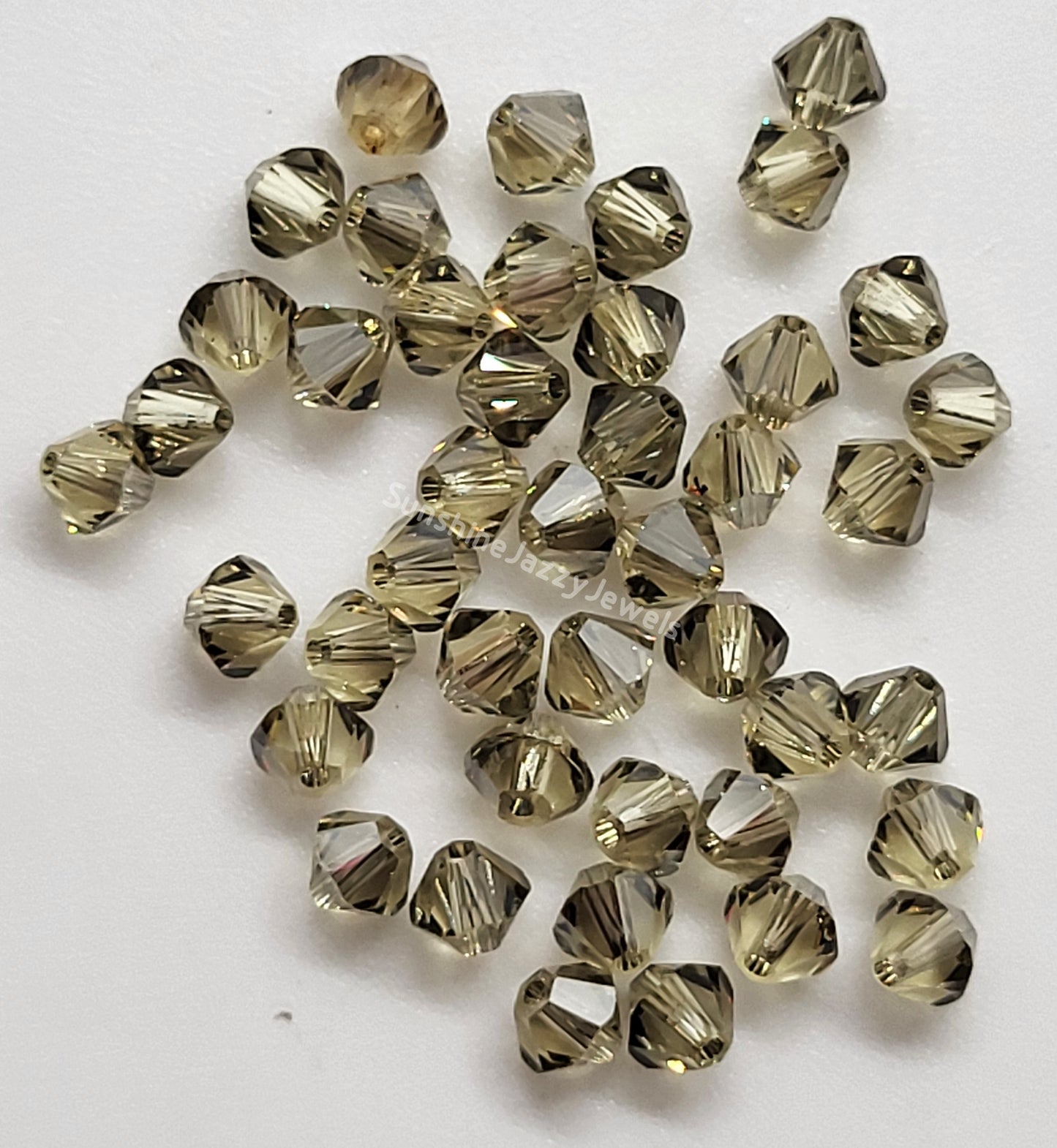 #5328 - Swarovski Crystal 4mm Bicones - Satin Effect