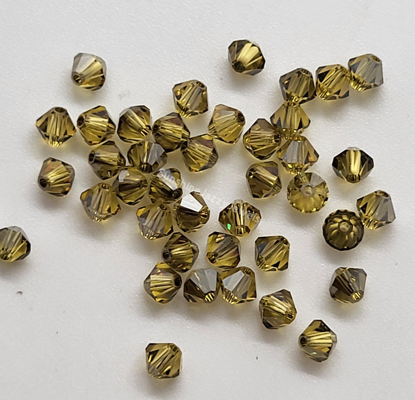 #5328 - Swarovski Crystal 4mm Bicones - Satin Effect