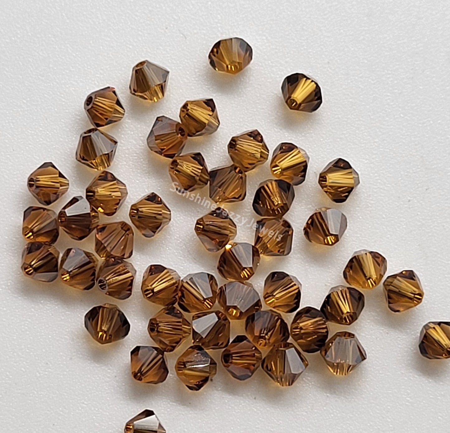 #5328 - Swarovski Crystal 4mm Bicones - Satin Effect