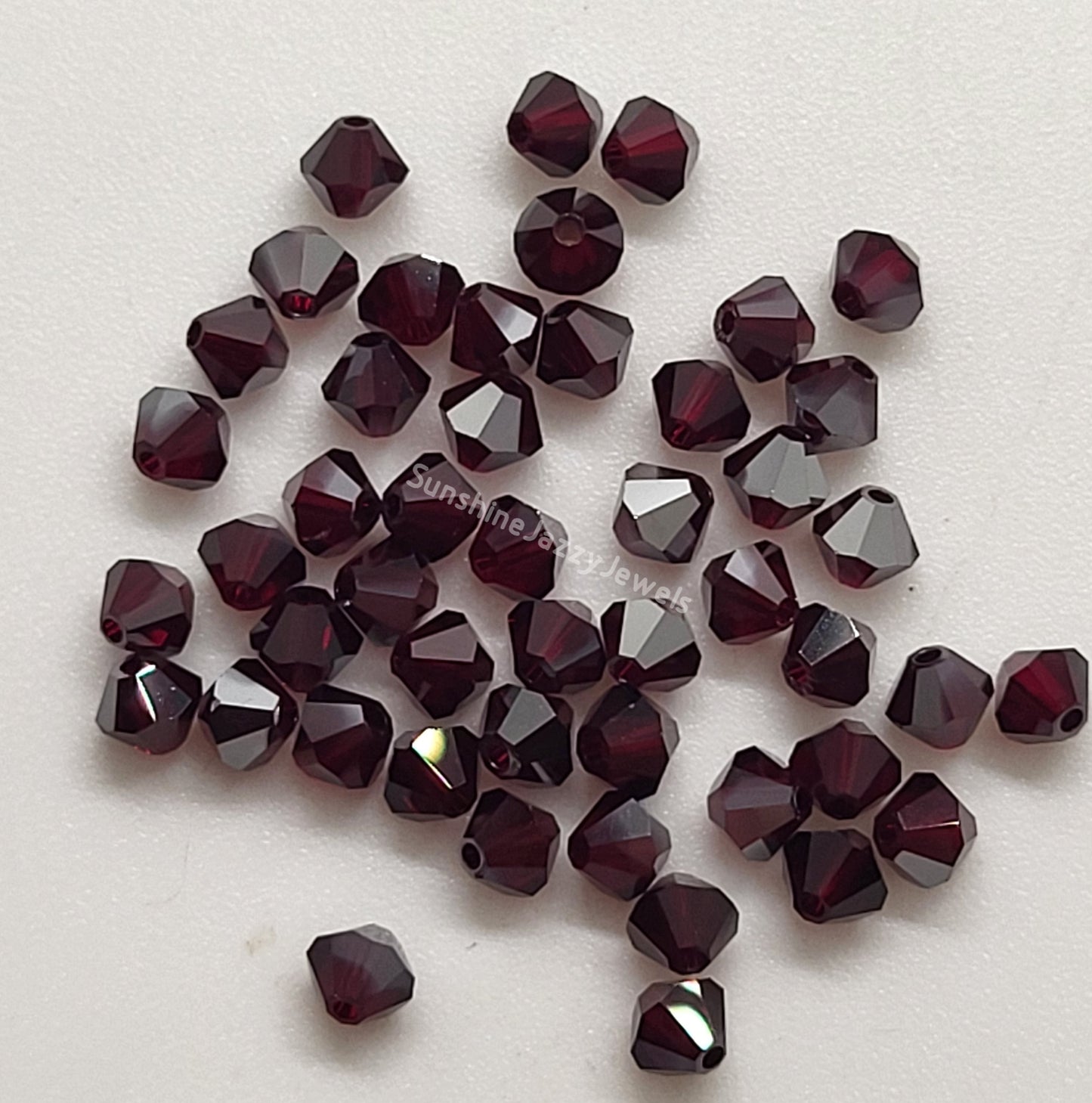 #5328 - Swarovski Crystal 4mm Bicones - Satin Effect