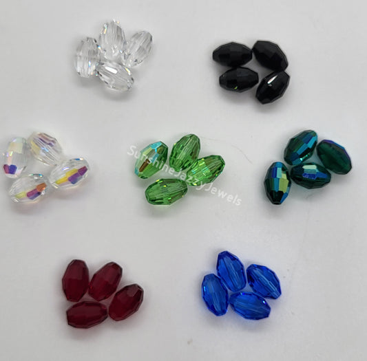 #5200 - Swarovski Crystal 9x6mm Oval Beads