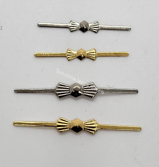 Gold or Silver Plated Bowtie Connector Pieces