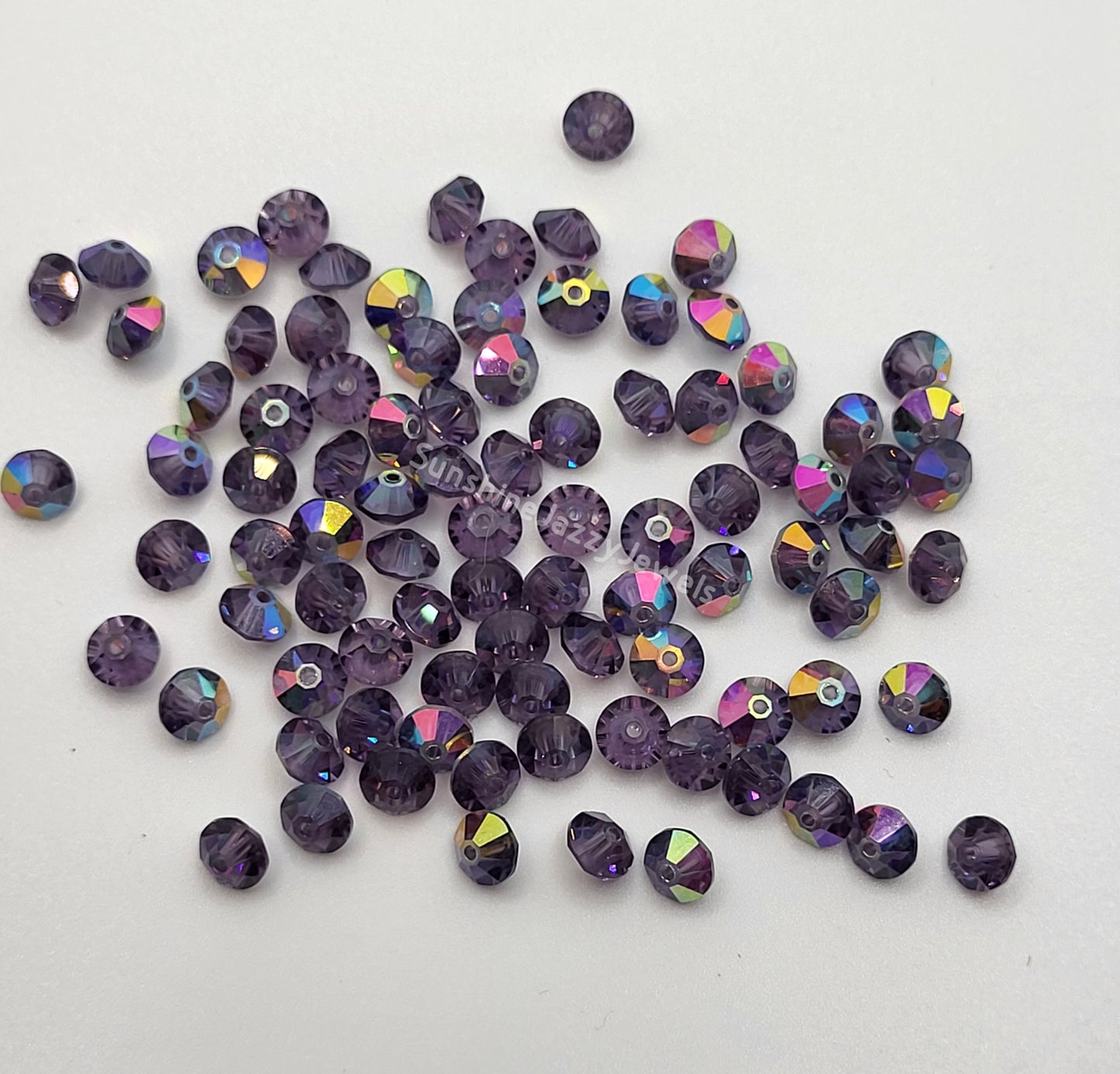 #5307 - Swarovski Crystal Flat Bicone/ Rondel Beads