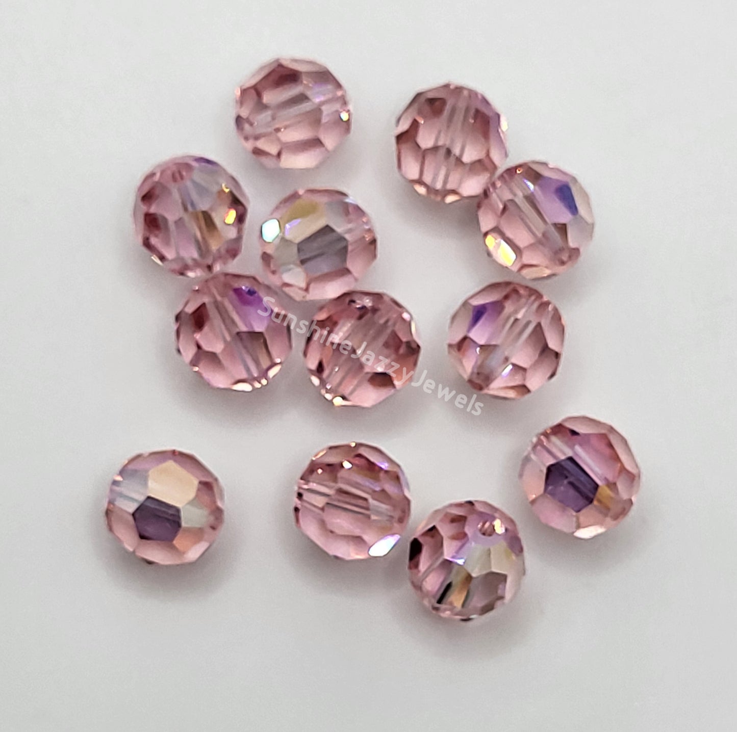 #5000 - Swarovski Crystal 8mm Round Beads w/ AB Finish