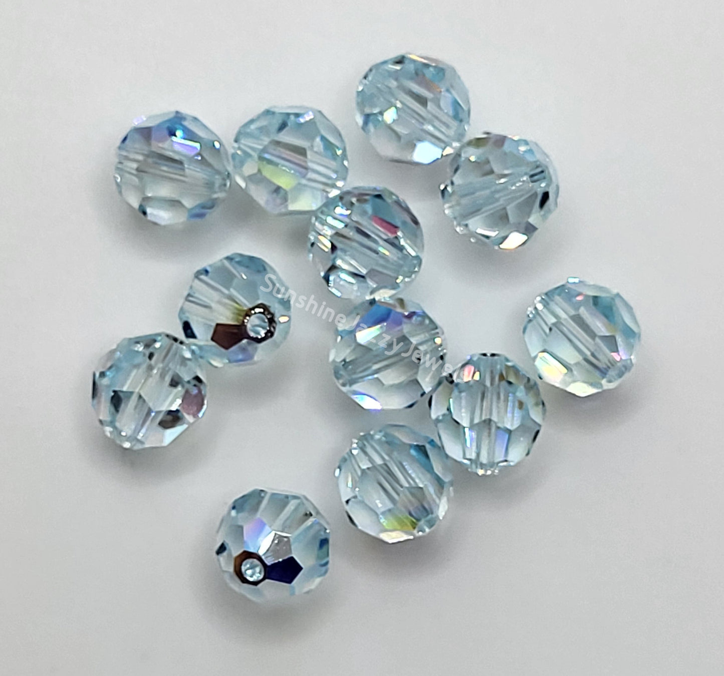 #5000 - Swarovski Crystal 8mm Round Beads w/ AB Finish