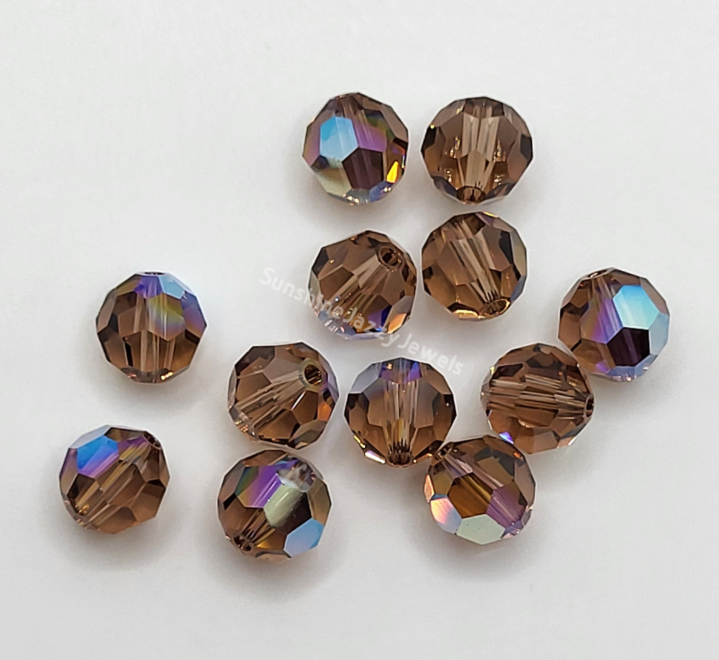 #5000 - Swarovski Crystal 8mm Round Beads w/ AB Finish