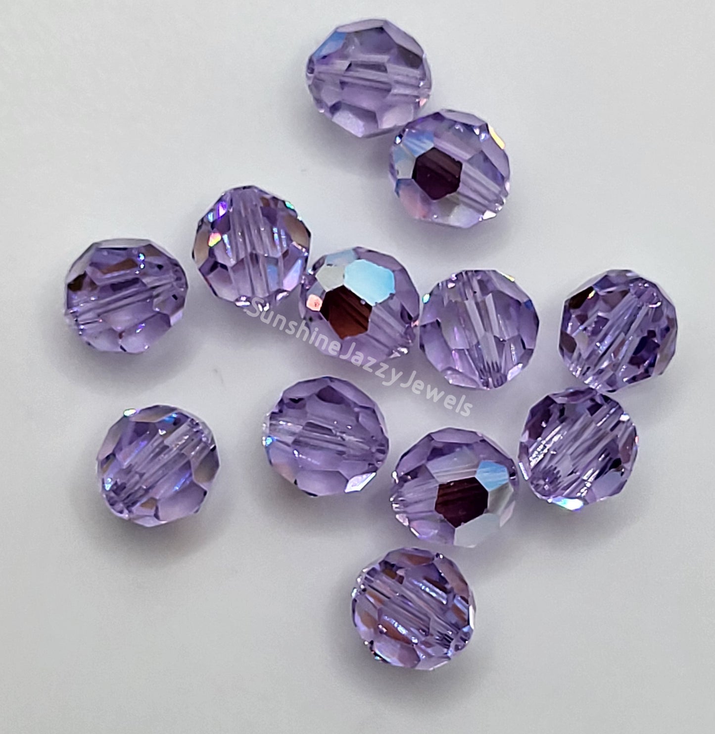 #5000 - Swarovski Crystal 8mm Round Beads w/ AB Finish