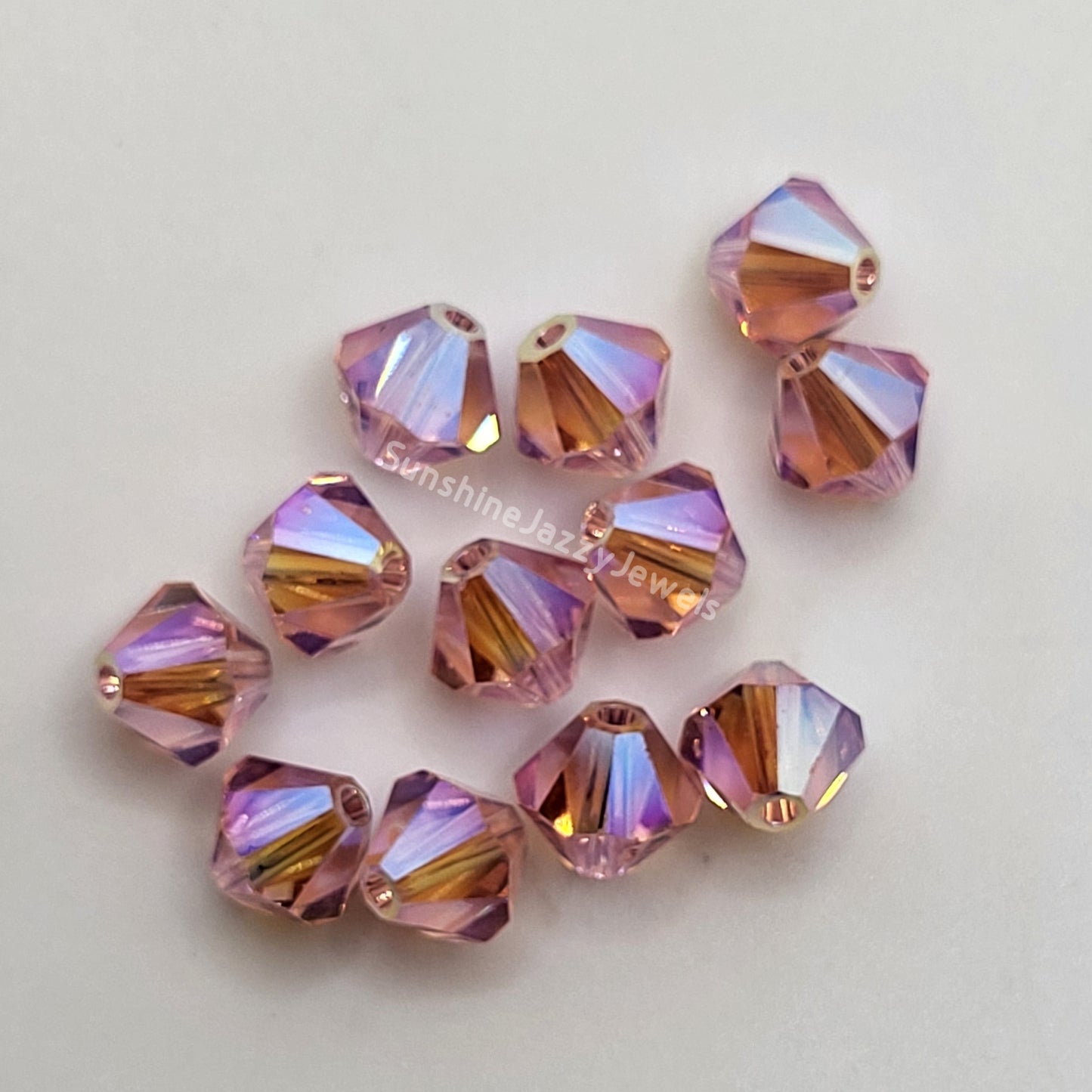 #5328 - Swarovski Crystal 6mm AB2X Bicone Beads