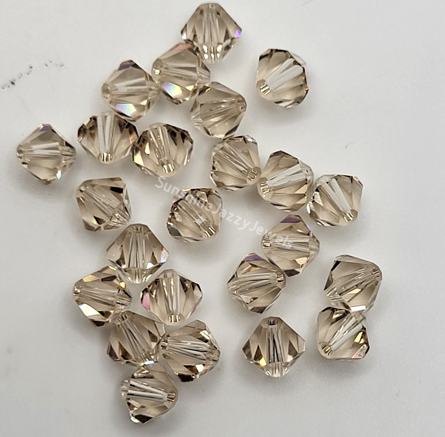 #5328 - Swarovski Crystal 6mm Bicone Beads; Classic Colors; 12pc per pack