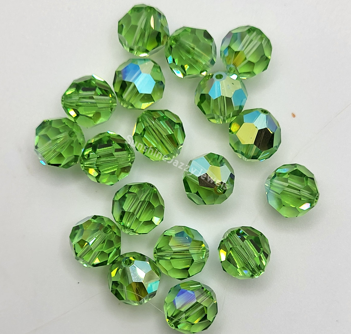 #5000 - Swarovski Crystal 8mm Round Beads w/ AB Finish