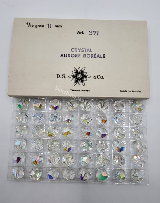 SALE! Factory Pack - Swarovski Crystal Clear AB 11mm Rocky Cut Round 5007