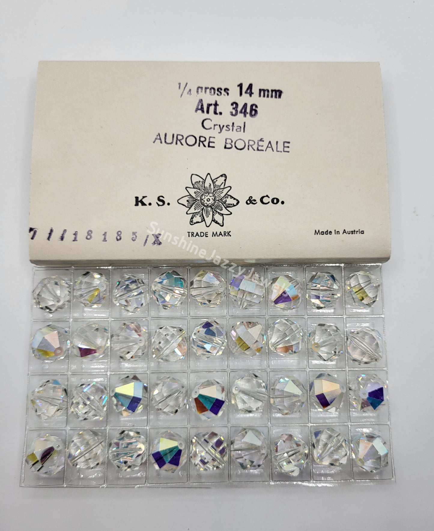 SALE! Factory Pack - Swarovski Crystal Clear AB 14mm Geometric Round 5004
