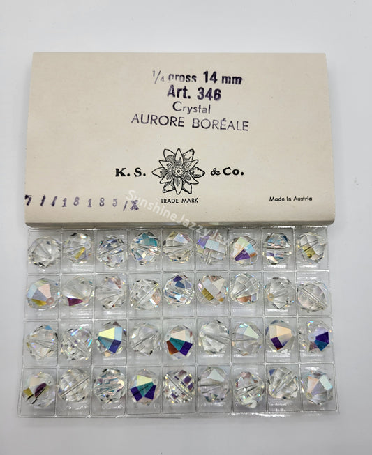 SALE! Factory Pack - Swarovski Crystal Clear AB 14mm Geometric Round 5004