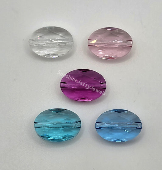 #5050 - Swarovski Crystal 14x10mm Oval Beads; Multiple Colors