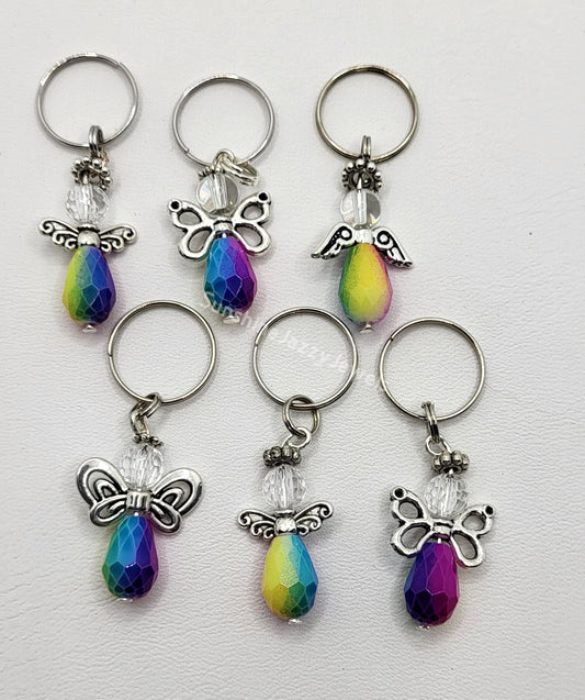 Guardian Angel Keychains - "Tye Dye" Colors