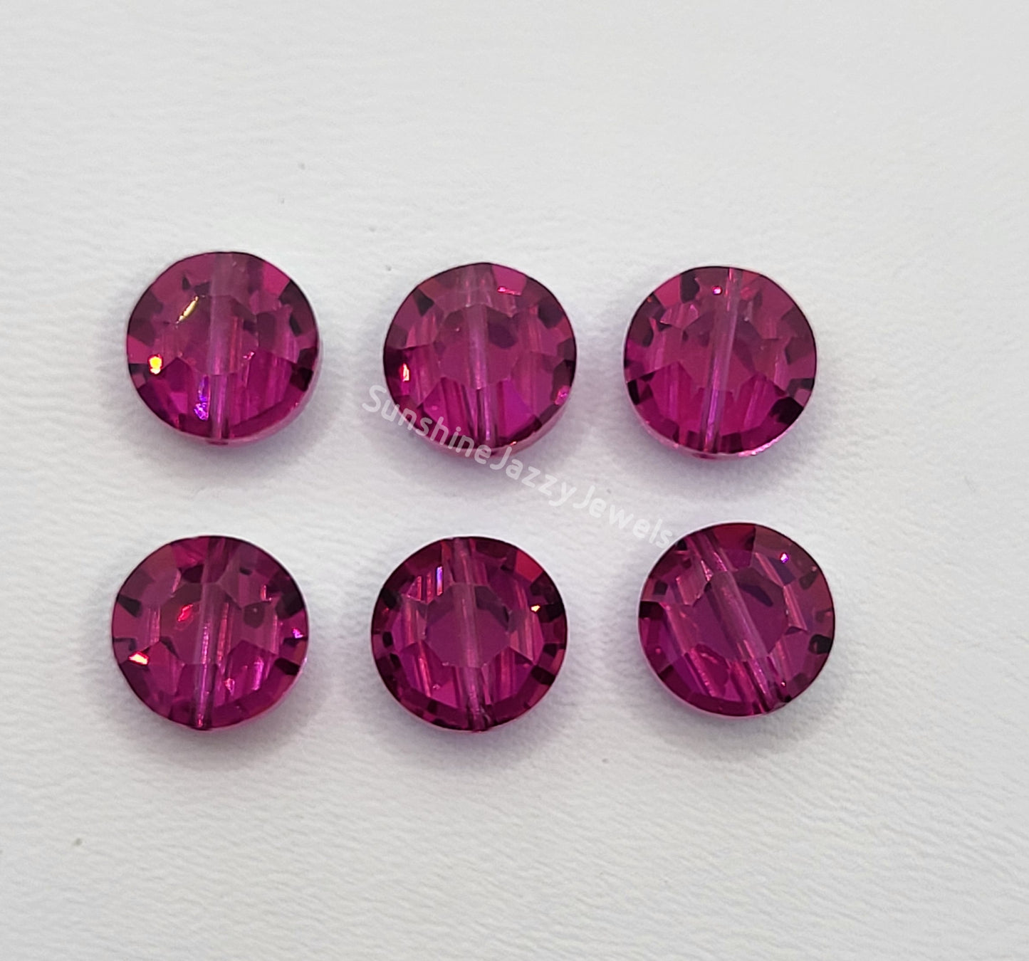 #5100 - Swarovski Crystal 8mm Lentil Beads (aka Pill/ Tablet Beads)