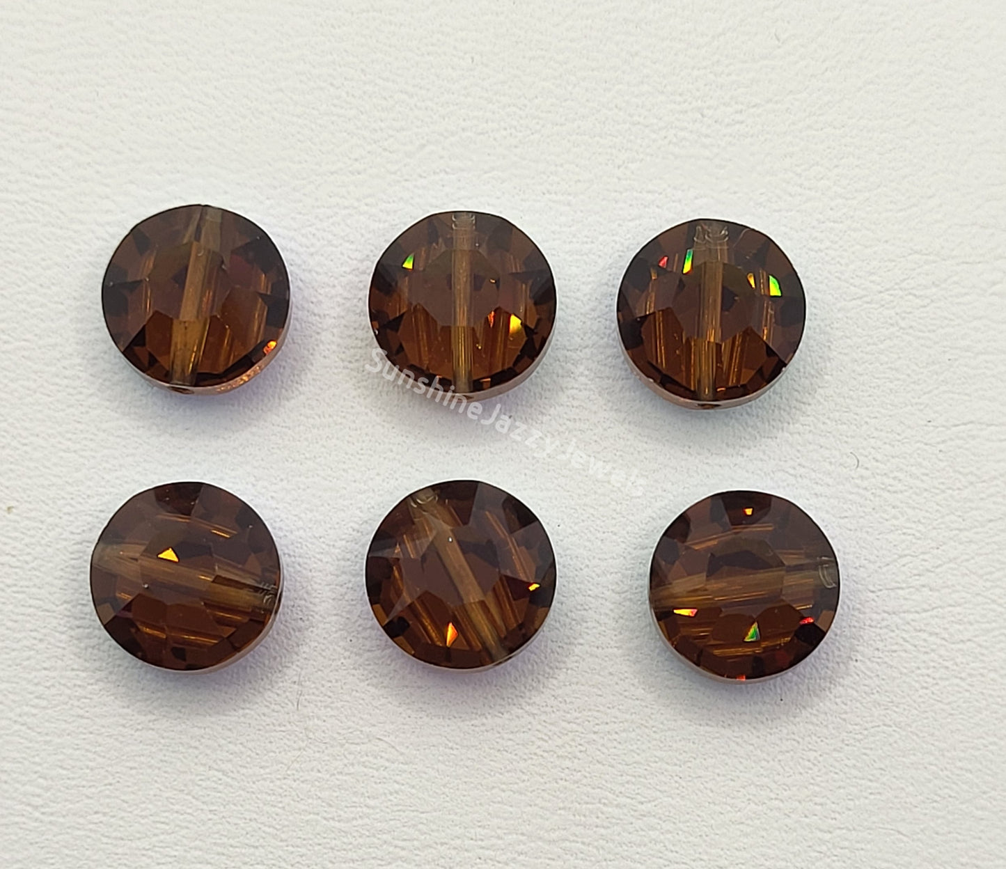 #5100 - Swarovski Crystal 8mm Lentil Beads (aka Pill/ Tablet Beads)