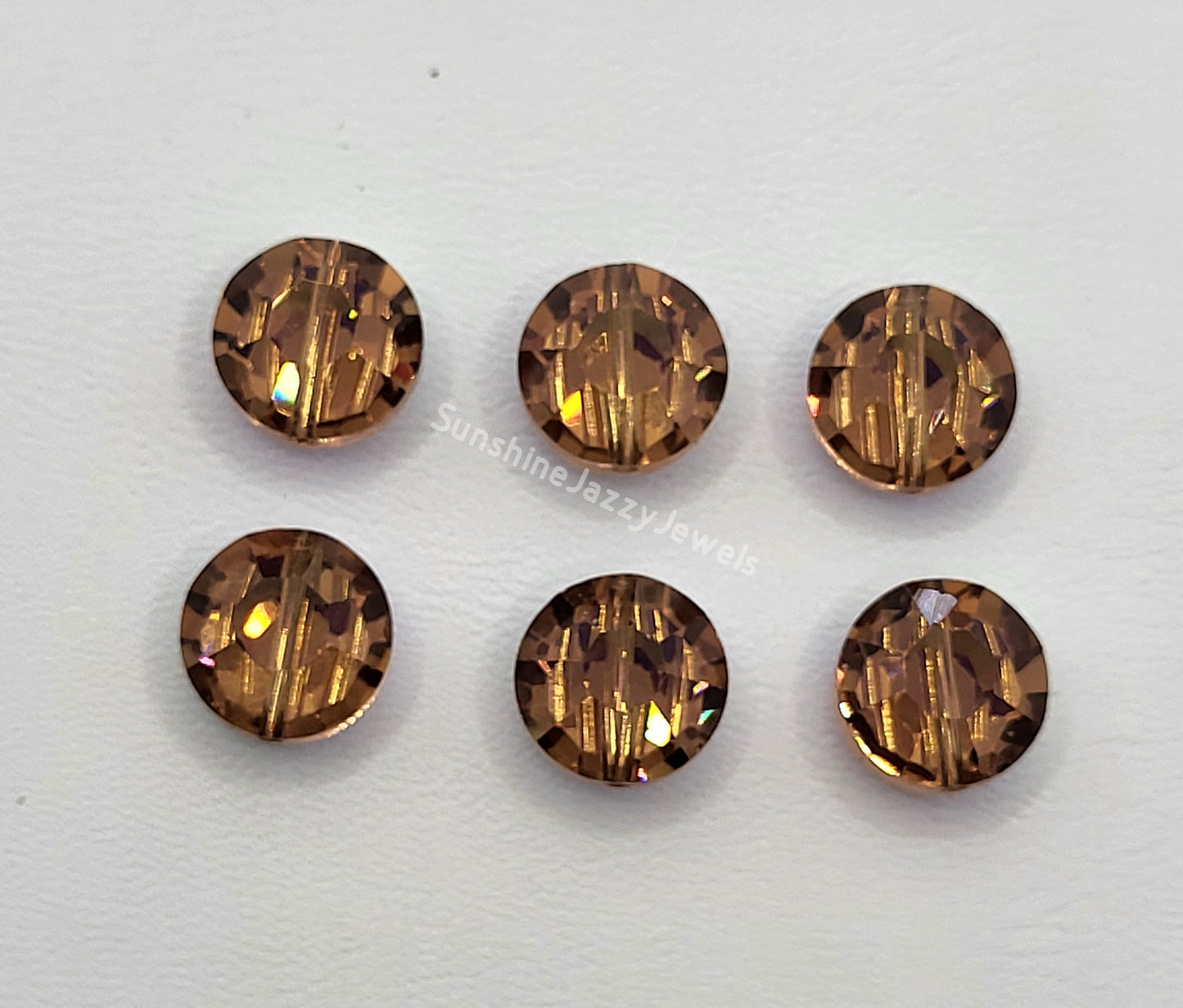#5100 - Swarovski Crystal 8mm Lentil Beads (aka Pill/ Tablet Beads)