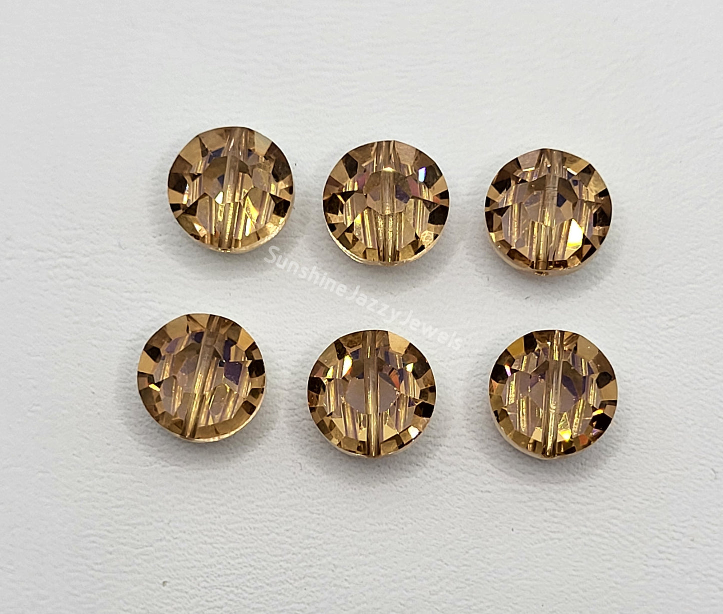 #5100 - Swarovski Crystal 8mm Lentil Beads (aka Pill/ Tablet Beads)