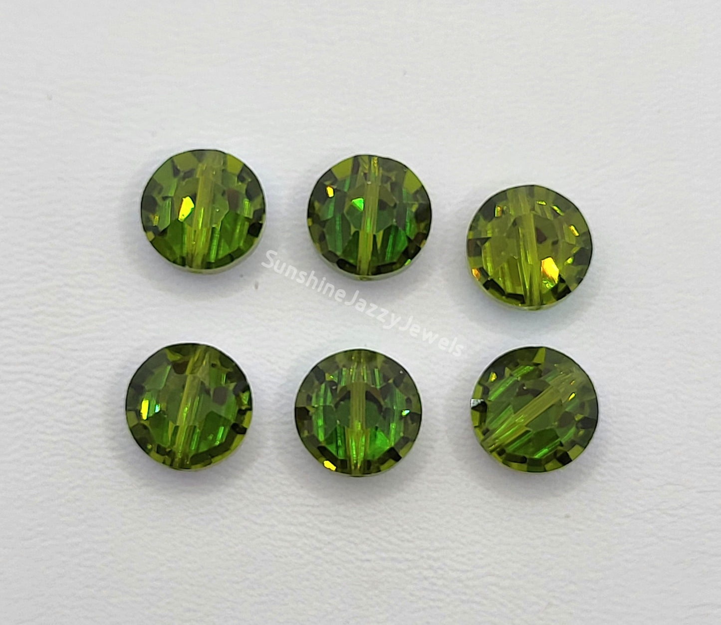 #5100 - Swarovski Crystal 8mm Lentil Beads (aka Pill/ Tablet Beads)