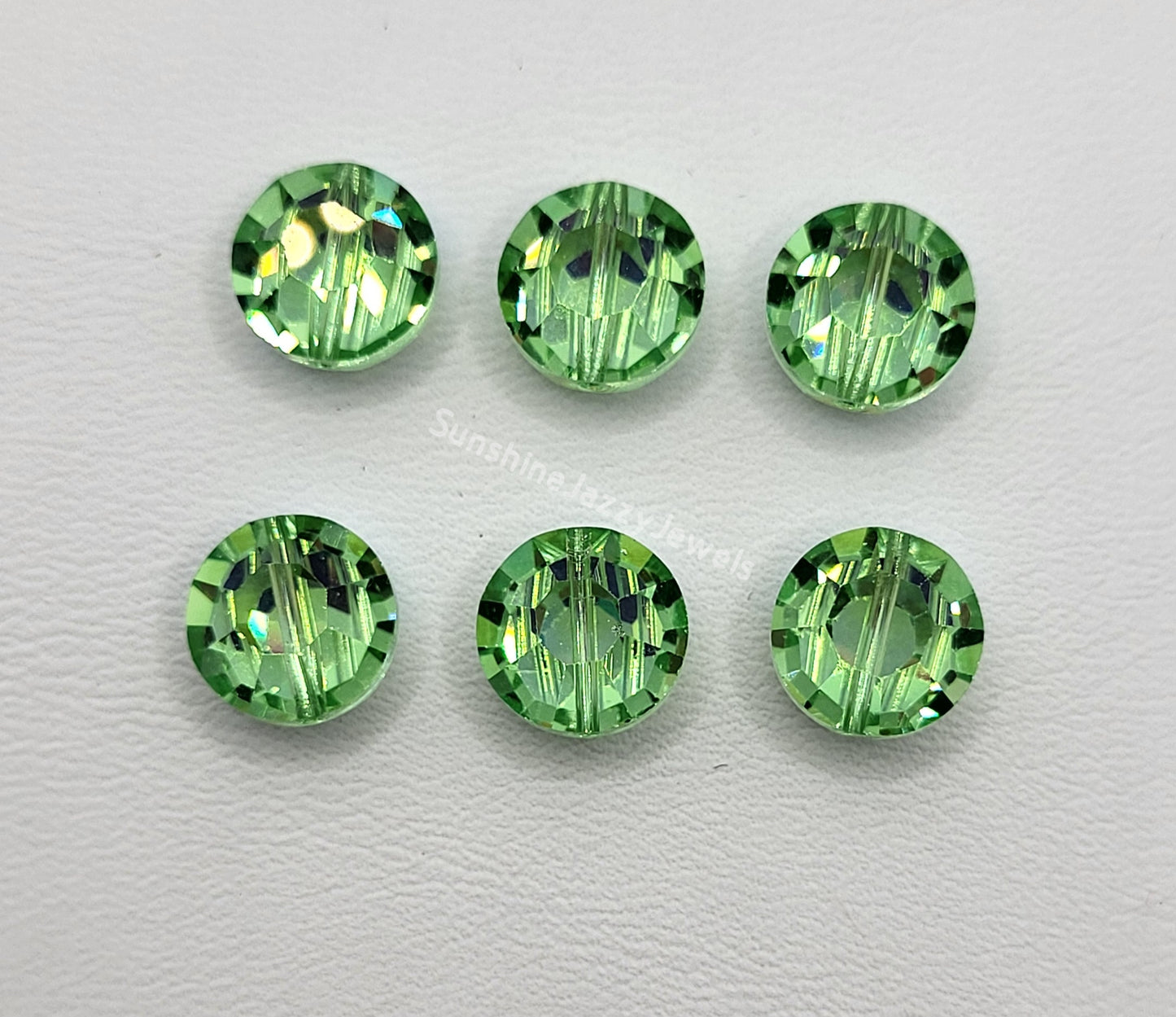 #5100 - Swarovski Crystal 8mm Lentil Beads (aka Pill/ Tablet Beads)