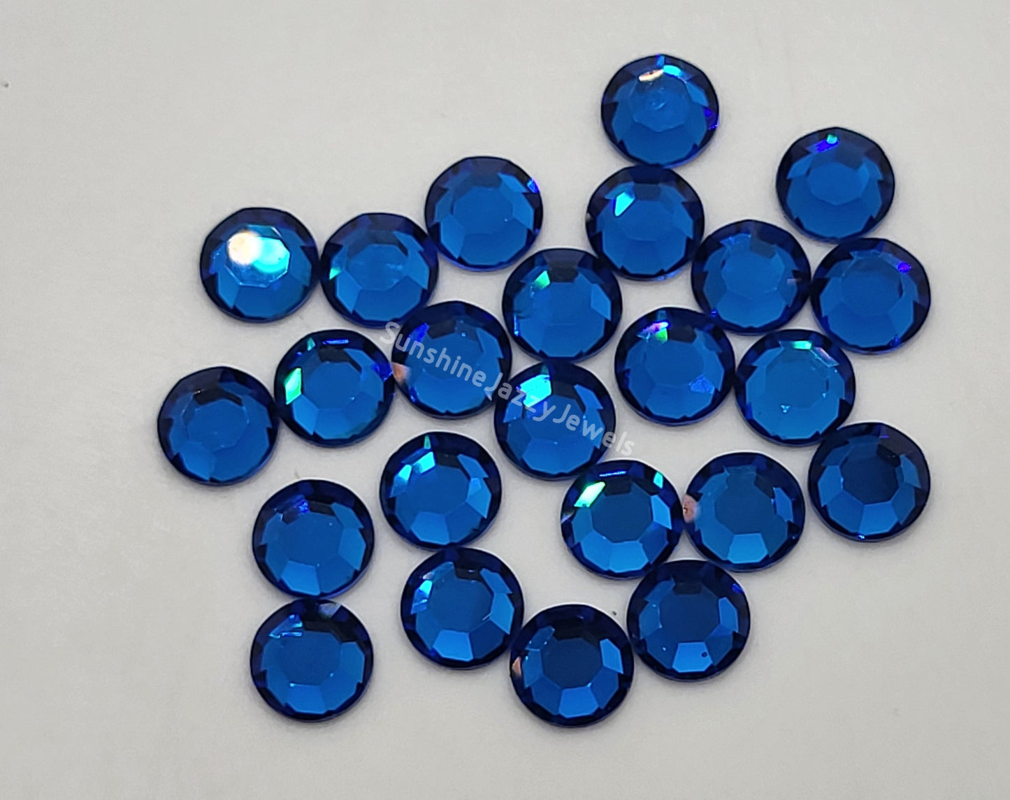 AMAZING DEAL! 48pc Swarovski Crystal Capri Blue ss34 (7mm) Round Flatback Rhinestones