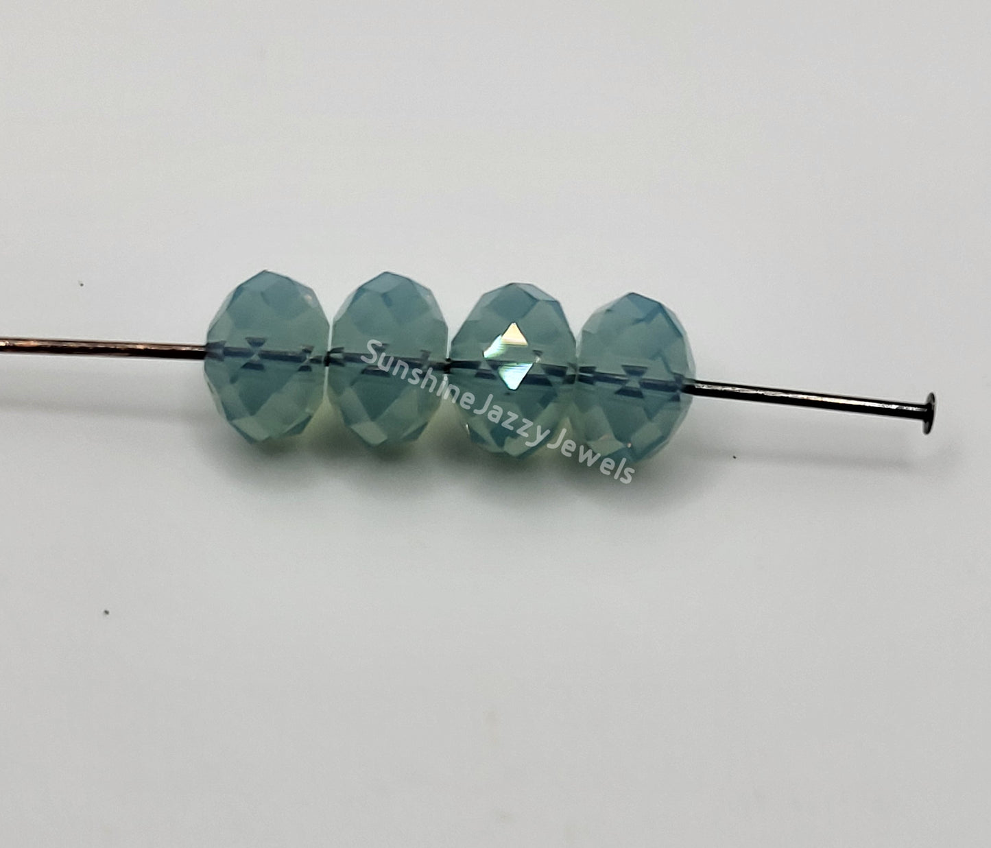 #5040 - Swarovski Crystal Briolette/ Donut Beads; Opal Colors