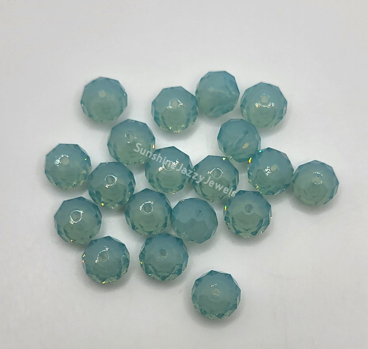 #5040 - Swarovski Crystal Briolette/ Donut Beads; Opal Colors