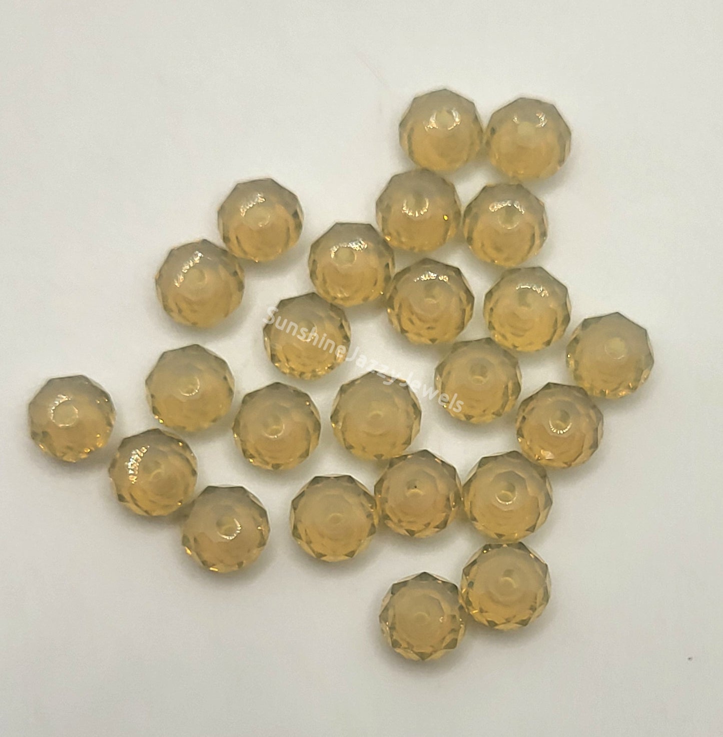 #5040 - Swarovski Crystal Briolette/ Donut Beads; Opal Colors
