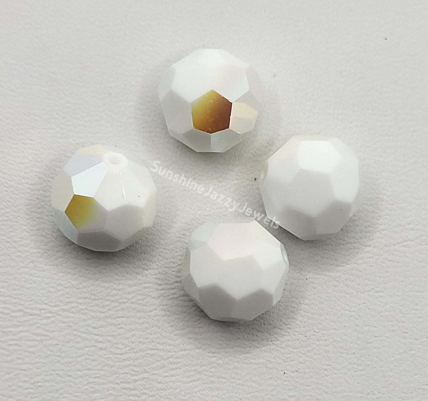 #5000 - Swarovski Crystal 12mm Faceted Round Beads w/ AB Finish