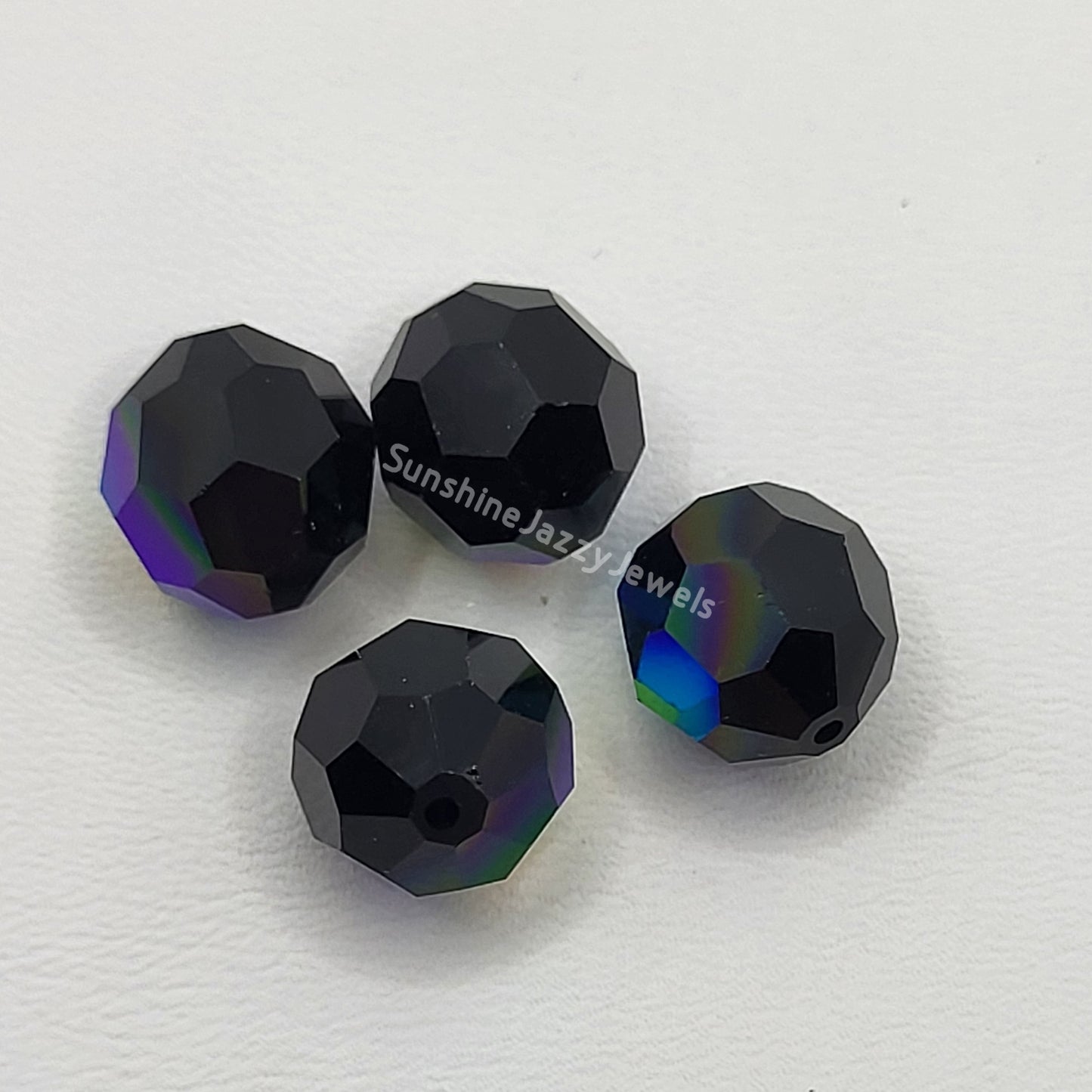 #5000 - Swarovski Crystal 12mm Faceted Round Beads w/ AB Finish