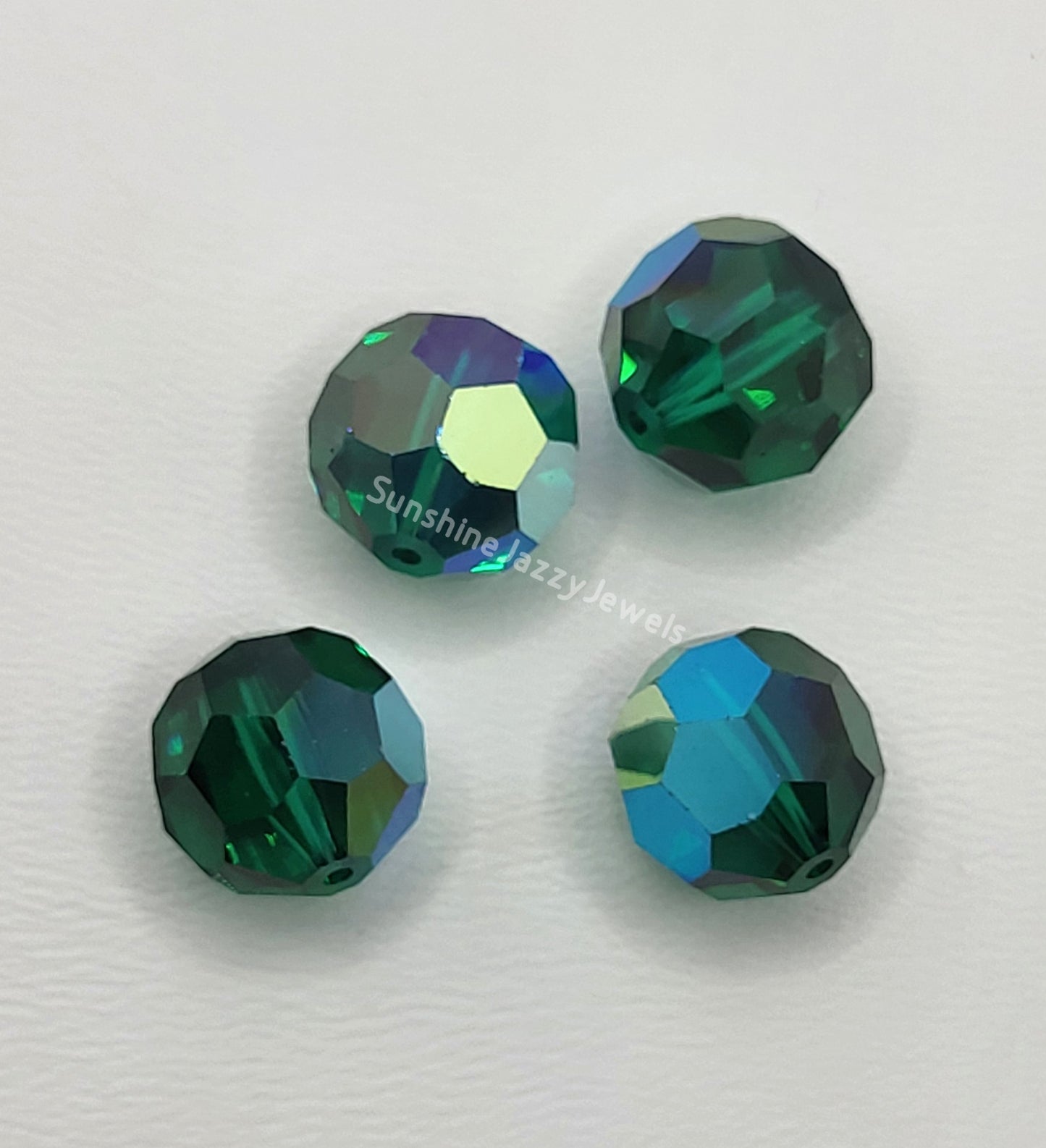 #5000 - Swarovski Crystal 12mm Faceted Round Beads w/ AB Finish