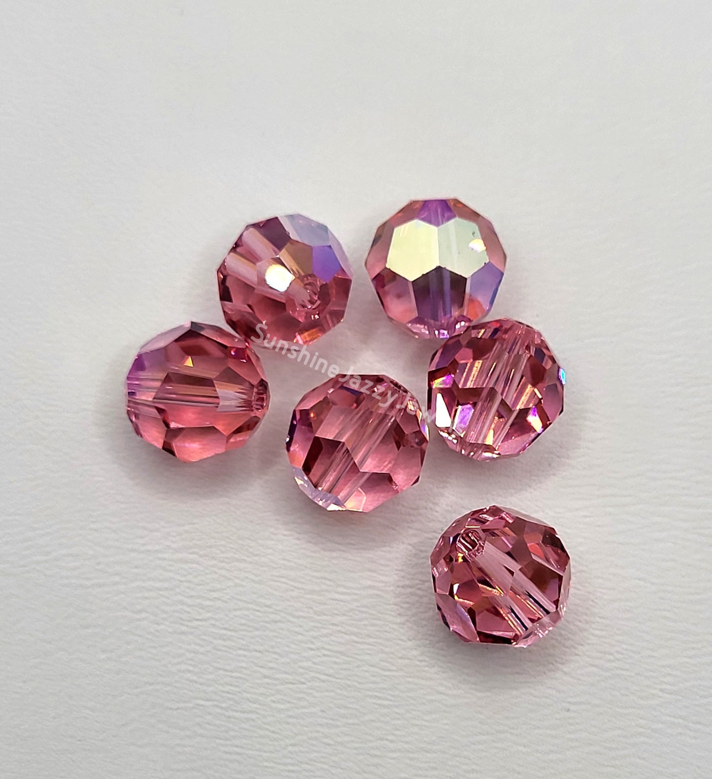 #5000 - Swarovski Crystal 10mm Round Beads; w/ AB Finish