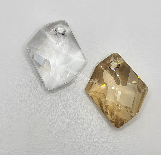 #6680 - Swarovski Crystal Clear 40mm Cosmic Pendant; 2 Colors