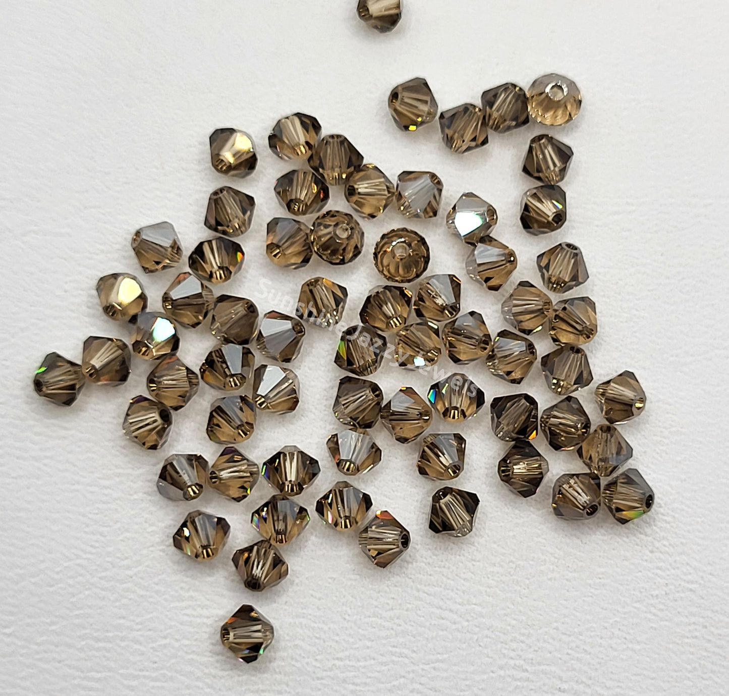 #5328 - Swarovski Crystal 4mm Bicones - Satin Effect